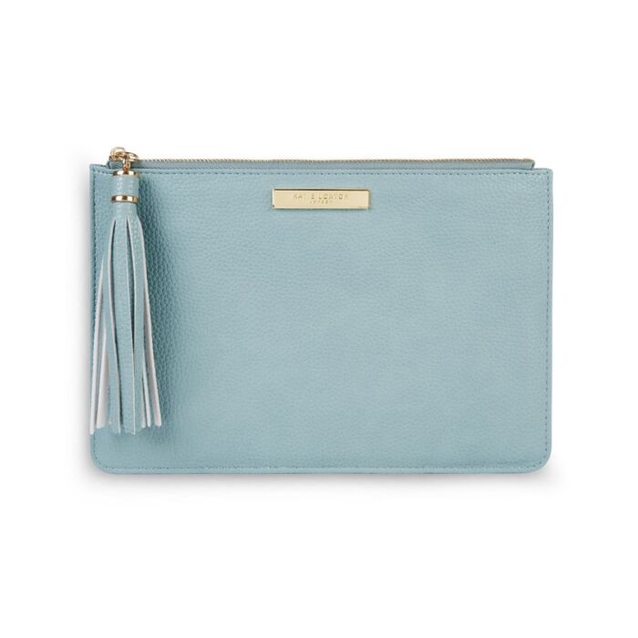 Katie Loxton Sophia Tassel Pouch - Pale Blue